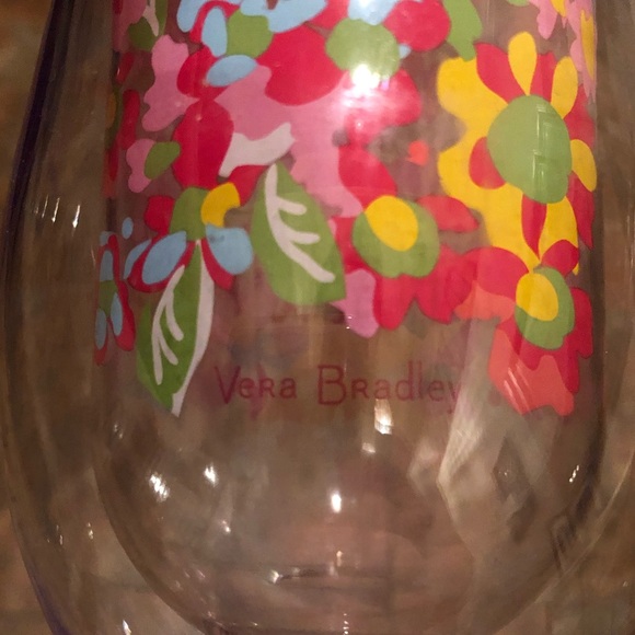 NEW Vera Bradley Double Insulated Acrylic Wine Tumbler w/Lid - Picture 4 of 8
